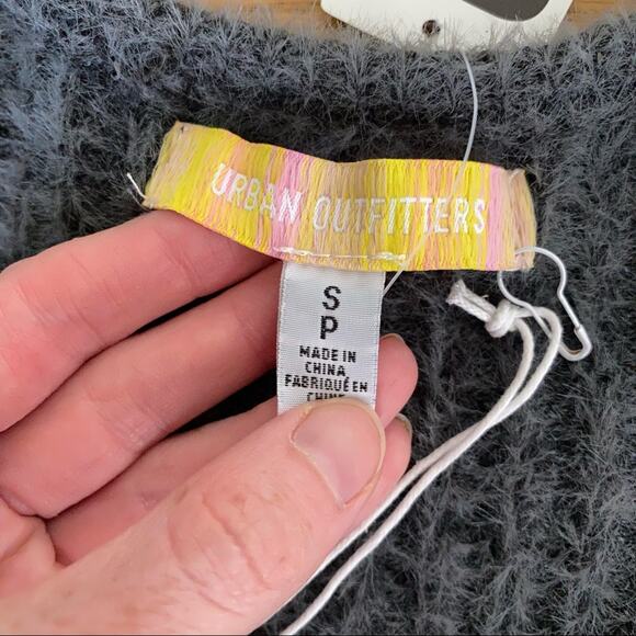 Urban Outfitters - Cross Over Front Knit Sweater in Gray - Picture 2 of 5